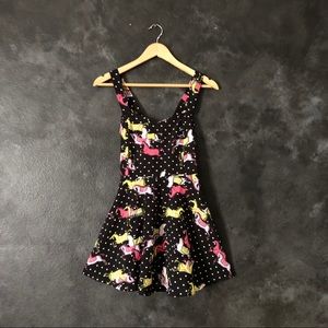 Printed Sweetheart Mini Dress